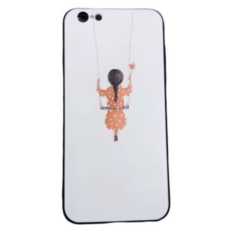 Society 6 iPhone Case Illustrated White and Orange